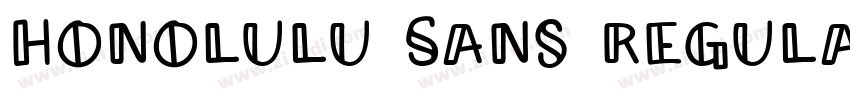 Honolulu Sans Regula字体转换